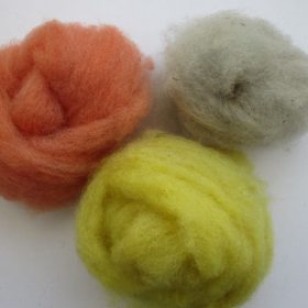 Carded Hand-dyed Fibre