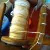 Single spun thread on bobbin