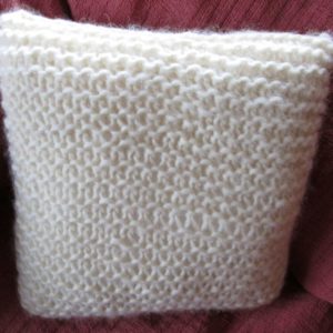 Shetland Chunky knitted cushion