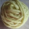 Pale lemon yellow Shetland chunky yarn
