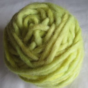 greeny yellow shetland chunky yarn 196A